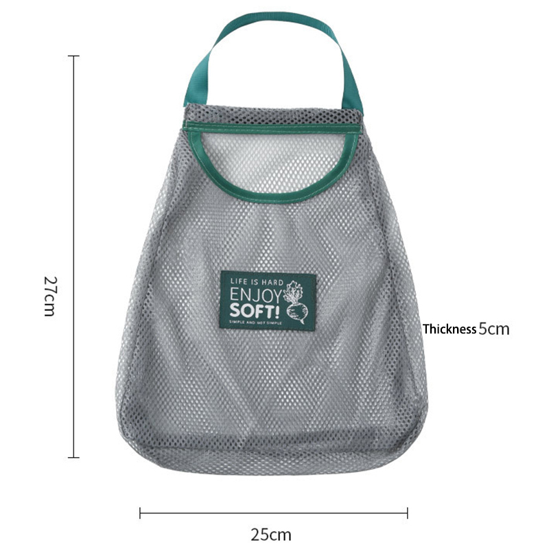 Reusable Mesh Fruit And Vegetable Bag Washable Storage Bag Hanging Bag Kitchen Accessories Mesh Bag Portable Shopping Bag