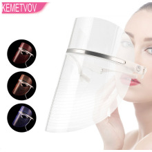 LED Light Therapy Facial Mask 3 Colors Skin Care Instrument Face Mask Rejuvenation Wrinkle Ance Removal Beauty Device