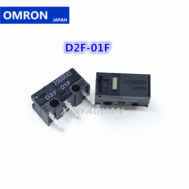 Free Shipping 2pcs JAPAN OMRON Mouse Micro Switch D2F-01F Mouse Button Suitable for Steelseries Rival 300 310 Logitech G304 G305