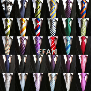 Fashionable Fashion Classic Men's Stripe Silk Tie Black Red White Orange Navy Blue Purple Beige Green Yellow Tie's LUC01-118