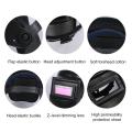 Solar Auto Darkening Black Protective Mask Welding Helmet Arc Tig Mig Head-Mounted Headband Anti-Glare Lens Welder Mask