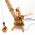 New Wire Control RC Crane Tower RC Truck Fork Lift Construction Vehicle Playset Model Toys 360 Degree Rotate Birthday Gifts