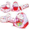 3 In 1 Children Ball Pit Baby Ballon Playpen Portable Kids Tent Ball Pool with Crawling Tunnel Kid Basketball Pool Ballenbak