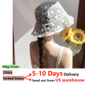 2020 New Korean Lace Hat for Women Soft Lace Hollow out Flower Wide Brim Sun Hats Floppy Summer Hat Dress Lace Ladies Bucket Hat