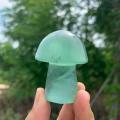 hot sales beautiful natural green fluorite mushroom as gift wholesale for home decor