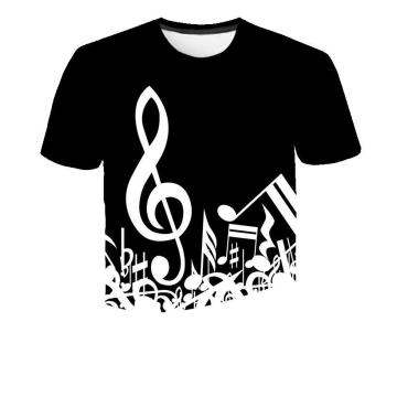 Music Notes Funny Printed T Shirt Men/Women Summer Music Short Sleeve T-shirts Man Casual Tops T Shirt Brand Tee Shirt Homme