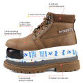 2020 Autumn Winter Work Boots Men Anti Smashing and Puncture-Proof Steel Toe Cap Safety Shoes Non-Slip Ankle Working Sneakers