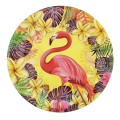 10pcs Flamingo Party Plates Baby Shower Disposable Tableware Paper Plate Wedding Table Supplies Birthday Hawaiian Party Favors
