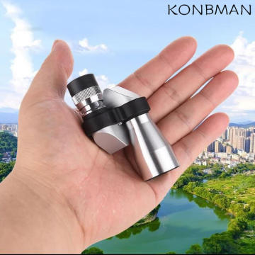 KONBMAN HD MINI 8X20 Corner Pocket Monocula Plastic Telescope Binoculars Spyglass Mountaineering Camping Tour Spotting Scope