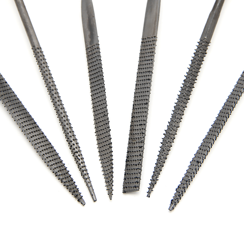 6Pcs 140mm Mini Metal Filing Rasp Needle File Wood Tools Hand Woodworking -Y103