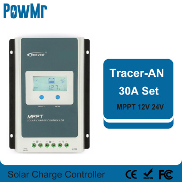 EPever MPPT 30A Solar Charge Controller 12V 24V Auto Back-Light LCD Solar Panel Regulator for Solar Power System Tracer3210AN