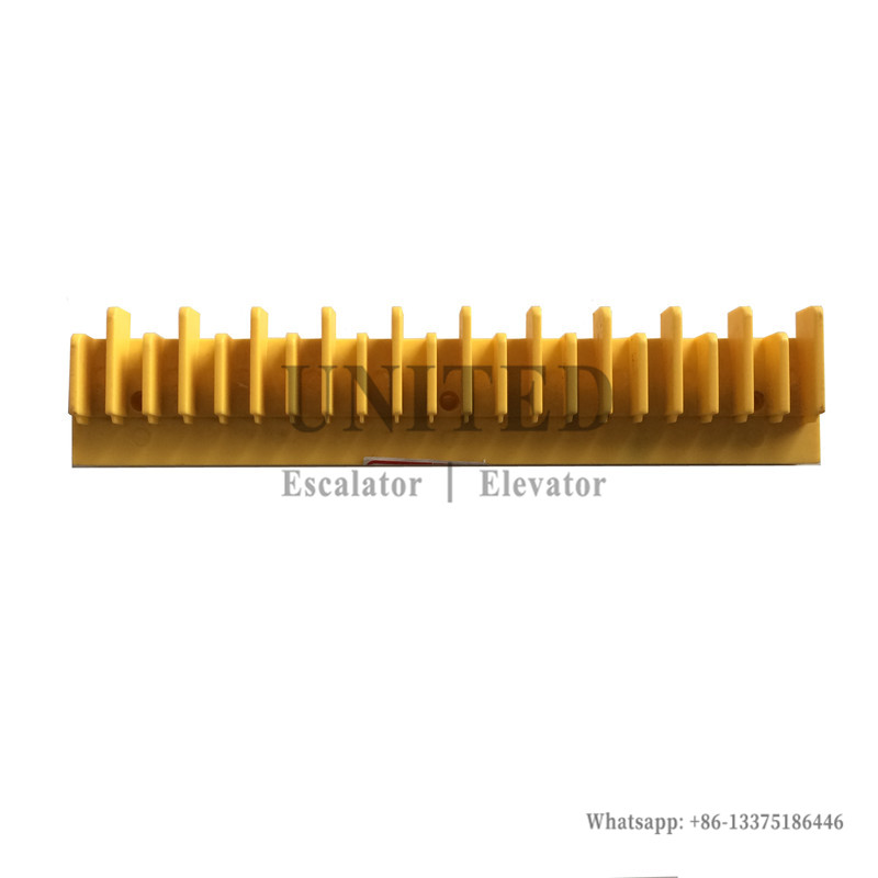 Escalator Yellow Plastic Demarcation L47332135A L199mm W40.5mm 22Teeth Front Right