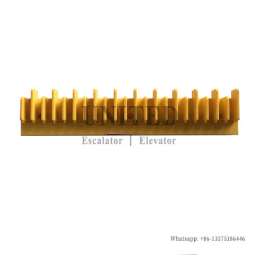 Escalator Yellow Plastic Demarcation L47332135A L199mm W40.5mm 22Teeth Front Right