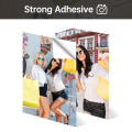 UniPlus A4 Glossy Adhesive Photo Paper Sticker High Quality Glossy A4 Printer Paper Self Adhesive for Inkjet Printer 20 Sheets