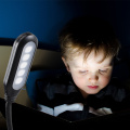 LED Book Light Clip-on Adjustable Mini Desk Lamp 5 LEDs High Lumen Energy Saving Eye Protection Night Reading 6000K Flicker-Free
