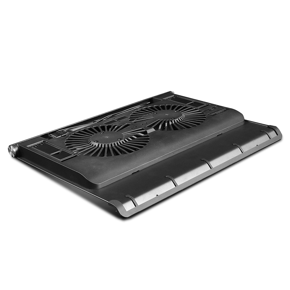 DEEPCOOL N65 non-slip laptop cooling pad dual 140mm fan notebook radiator base bracket adjustment for 0-17.3 inch