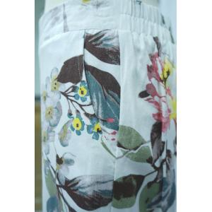 Women's sticky linen casual pants with side pocket