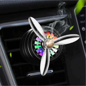 Mini LED Car Smell Air Freshener Conditioning Alloy Auto Vent Outlet Perfume Clip Fresh Aromatherapy with Car Decoration Light