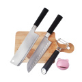 Stainless Steel Kitchen Knife with Bamboo Cutting Board
