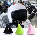 Motorcycle Helmet Corner Plastic Resilient Silicone Suction Cup Soft Horn Decoration Headwear Rubber Horn Decoration Accessories