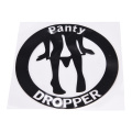 1 pc Panty Dropper Car Sticker Car Decor Accessory Funny Pattern Motor Decal Safety Warning Car Stickers