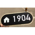 House number plate home hotel guesthouse apartment dormitory guest house house number custom room card digital sticker door