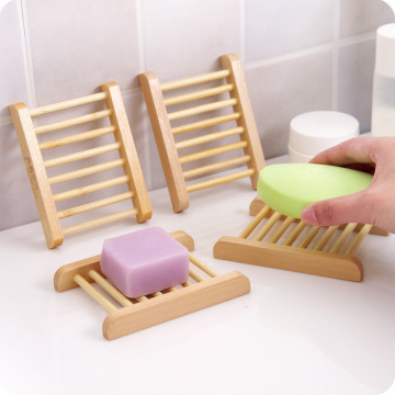 Non slip high quality soap wooden storage rack Portable Bamboo Wooden Soap Dish Shower Case Holder Container Storage Box