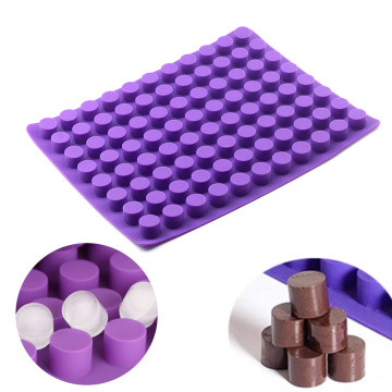 DIY 88 cavities Mini Cheesecakes molds Round mini baking silicone mold for Chocolate Truffle Jelly and Candy ice mold