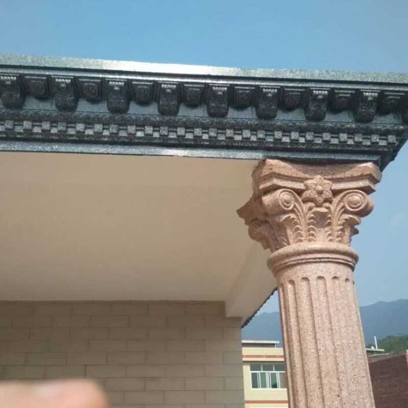 19cm /7.48 in (Internal Diameter) ABS Durable Round Concrete Roman Pillar Column Mold with Flower Leaves Plain Tops Slots Body