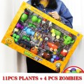 Hand-made Plants Vs. Zombies Ten Piece Set Children's Toys Hard Rubber Zombies Christmas And Birthday Gift Toys Boys Like Toys
