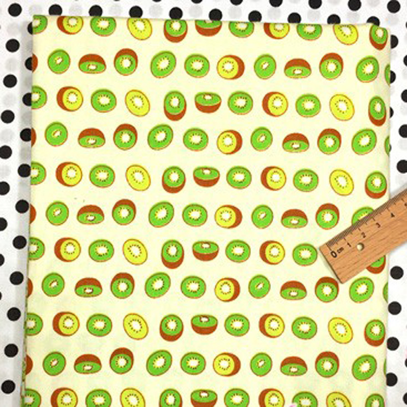 50x160cm Fresh Fruit Family Banana Pineapple Peach Watermelon Cherry Kiwi Printed 100% cotton twill cotton Fabric quilting