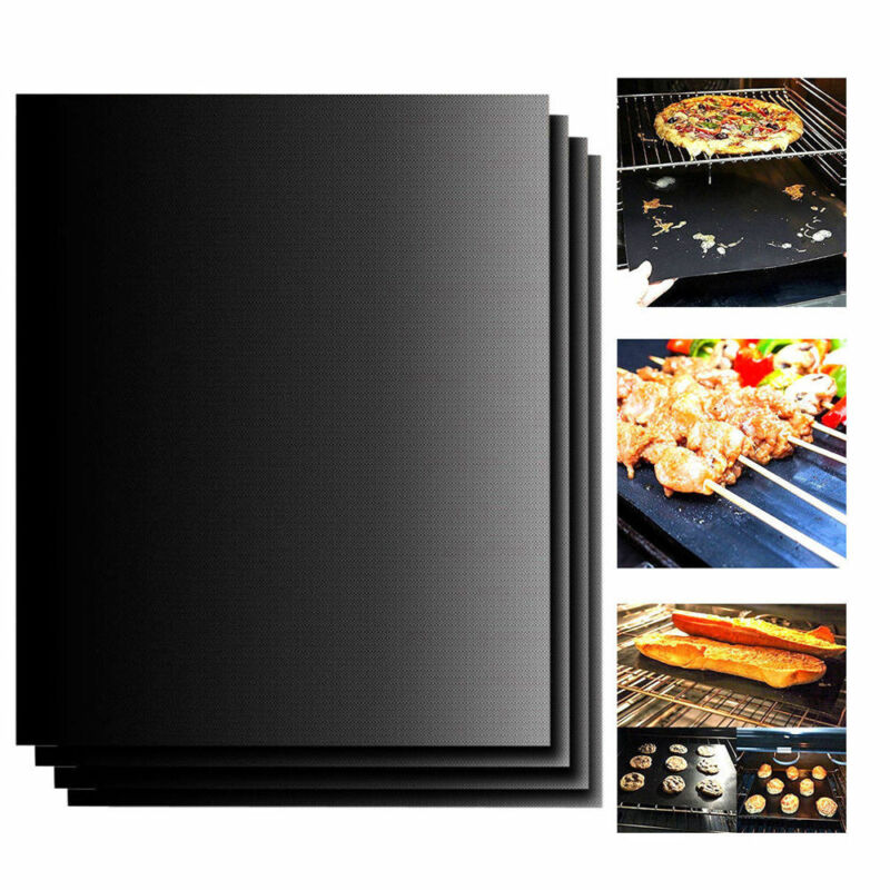 1X Reusable Copper Non-stick Chef Grill Bake Mats BBQ Pad Tool Camping Hiking Home Outdoor For Party Grill Mat Tool dropshipping