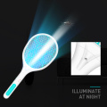USB Rechargeable Electric Mosquito Flying Swatter Bug Zapper Racket Insects Killer With LED Illumination Dropshipping