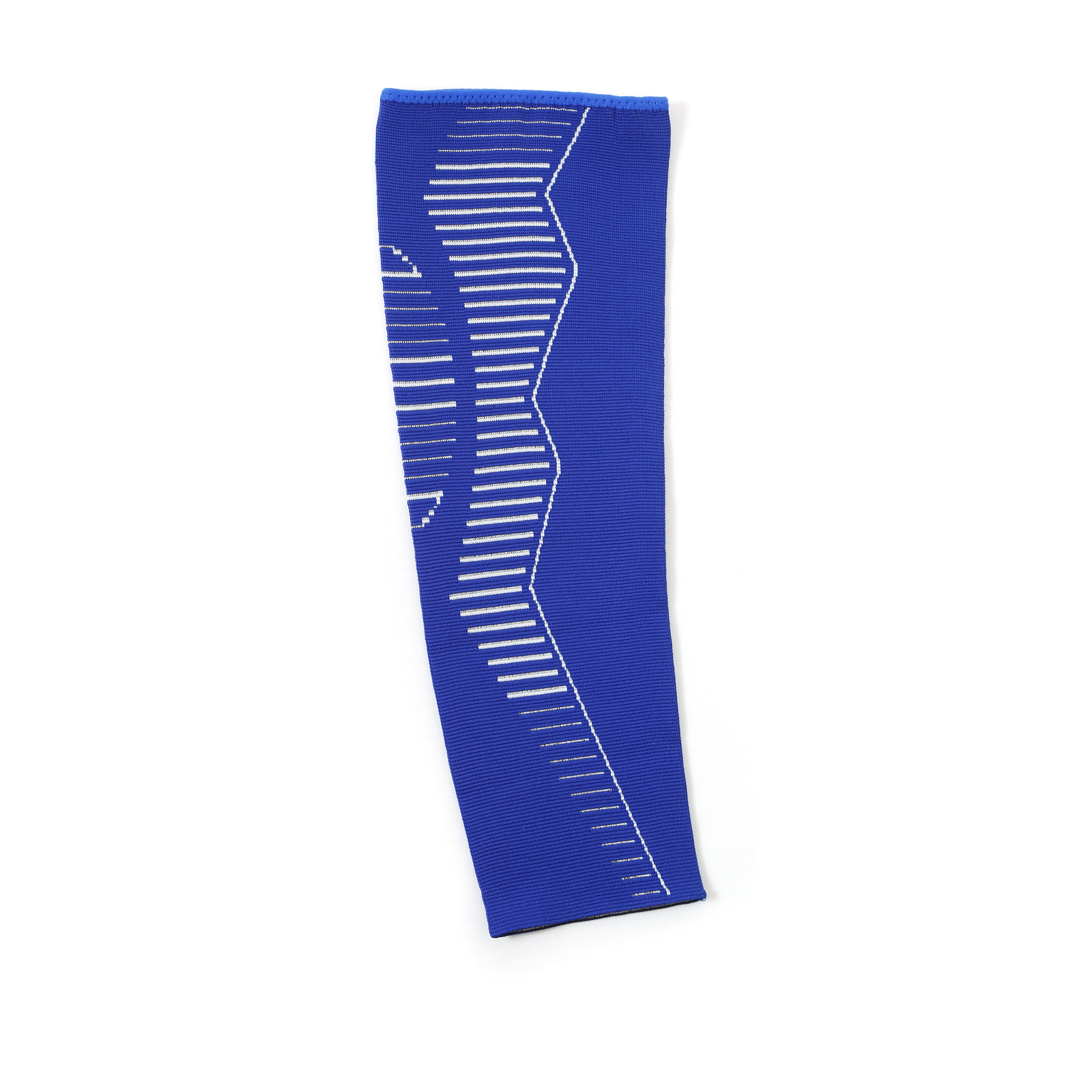 Blue Knitting Leg Warmer Sleeve Sports Compression Lengthen Knee Support Brace Shin Guard for Men and Women