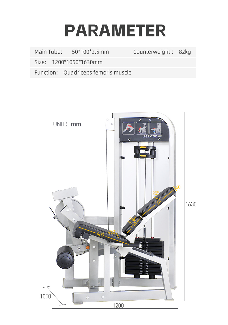 Leg extension trainer