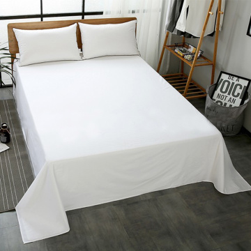 White 100% cotton hotel bed sheet