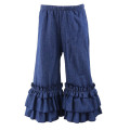 Baby girls jeans Flare pants jean long trousers for kids girl 1-6years old children denim wide leg baggy pants Ruffle Pants
