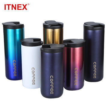 350ml/500ml Double Stainless Steel 304 Coffee Mug Leak-Proof Thermos Mug Travel Thermal Cup Thermosmug Water Bottle For Gifts