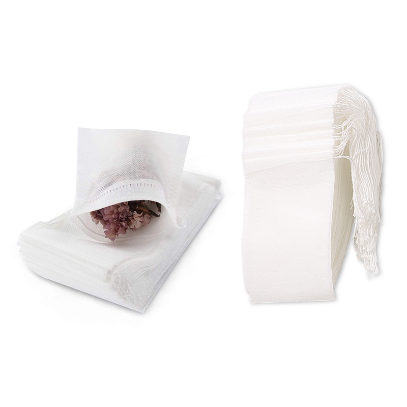 500 Pack Disposable Tea Filter Bag Empty Tea Bags Drawstring Loose Tea Bag,7X9CM