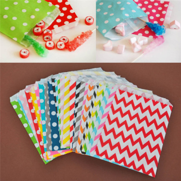 15/25pcs/lot Birthday party gifts candy bag decorations for Biodegradable Paper Candy Cookie Bags for packaging