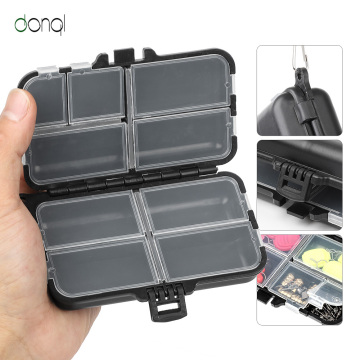 DONQL Fishing Tackle Box Compartments Storage Case for Carp Fishing Accessories Fishing Tools Box Plastic for Fishing Lure Hooks