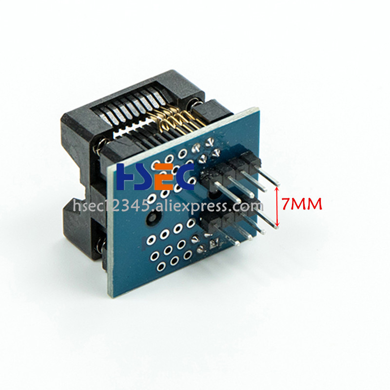 3pcs sop8 sop16 to dip8 Adapter IC Socket for CH341A EZP2010/2013/2019 RT809H/RT809F minipro TL866CS/A TL866II Plus Programmer