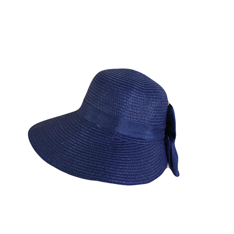 Summer Straw Hats Women Crimping Brim Beach Hat Bow Sun Cap Foldable Sun Block UV Protection Caps Bone Chapeu Feminino Beach