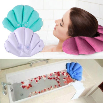 Spa Bath Pillow Luxury Bath support Pillow Shell Inflatable Pillows Cushion NEW
