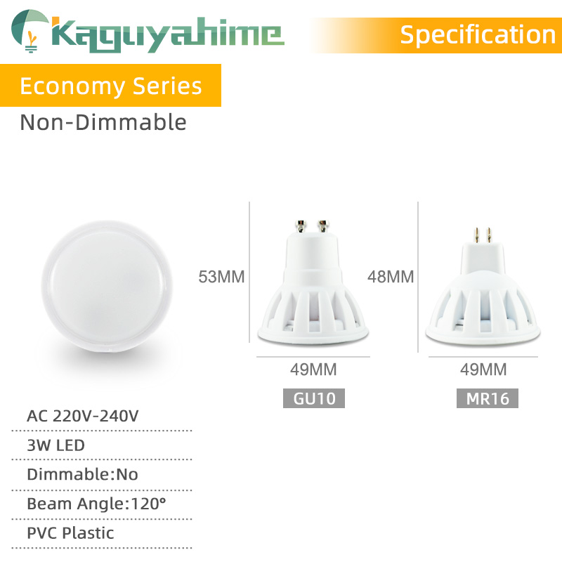 Kaguyahime 220V E27 MR16 GU10 LED Spotlight Bulb AC 240V Bombillas LED Lamp Spot Light SMD2835 Lampara High Bright Decor Home