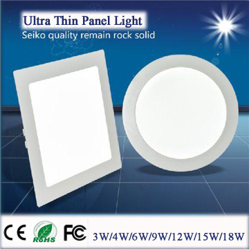 Ultra Thin LED Panel Light 3W 6W 9W 12W 15W 18W Surface Mounted LED Ceiling Light AC85-265V Round Square LED Downlight 2835SMD