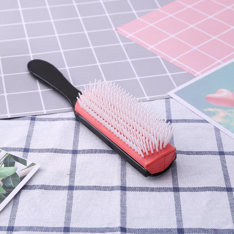 9 Rows Hair Brush Comb Oil Head Hair Fine Massage Combs Brushes Men Anti-static Magic Salon Styling Hairdressing Scalp Massager