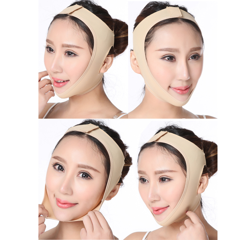 Double Chin Face Slimmer V Shape Mask Slim Lift Up Anti Wrinkle Mask Strap Band V Face Line Belt Women Face Slimming Mask