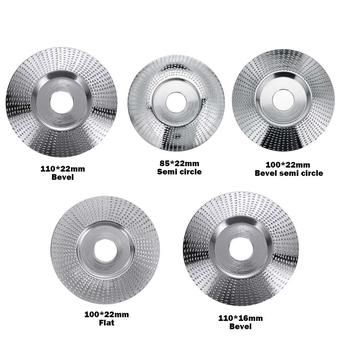 Wood Grinding Angle Wooden Wheel Sanding Carving Rotary Tool Abrasive Disc For Angle Grinder Tungsten Carbide Coating 22mm