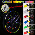 12PC Bicycle Spoke Wraps Road Mountain Bike Colorful Wheel Dec Fiets Wiel Licht Eenvoudig Te Installeren Fiets Accessoires